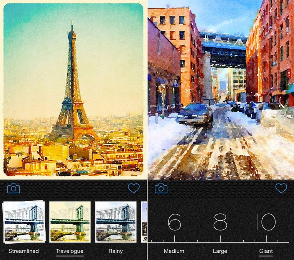 Waterlogue turns your photos into artistic watercolors.