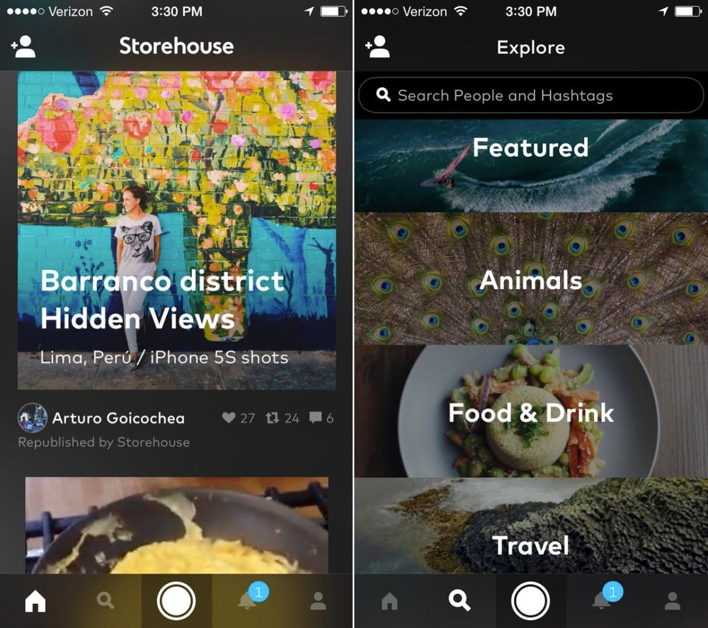 Storehouse turns your photos into vivid visual narratives.