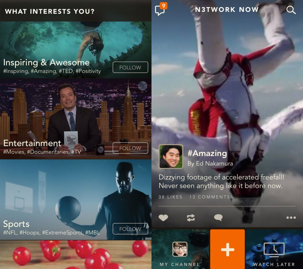 Network TV is a new way to browse and find internet videos.