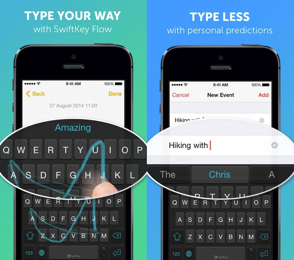 SwiftKey Keyboard is a smart keyboard that learns from you while you swipe.