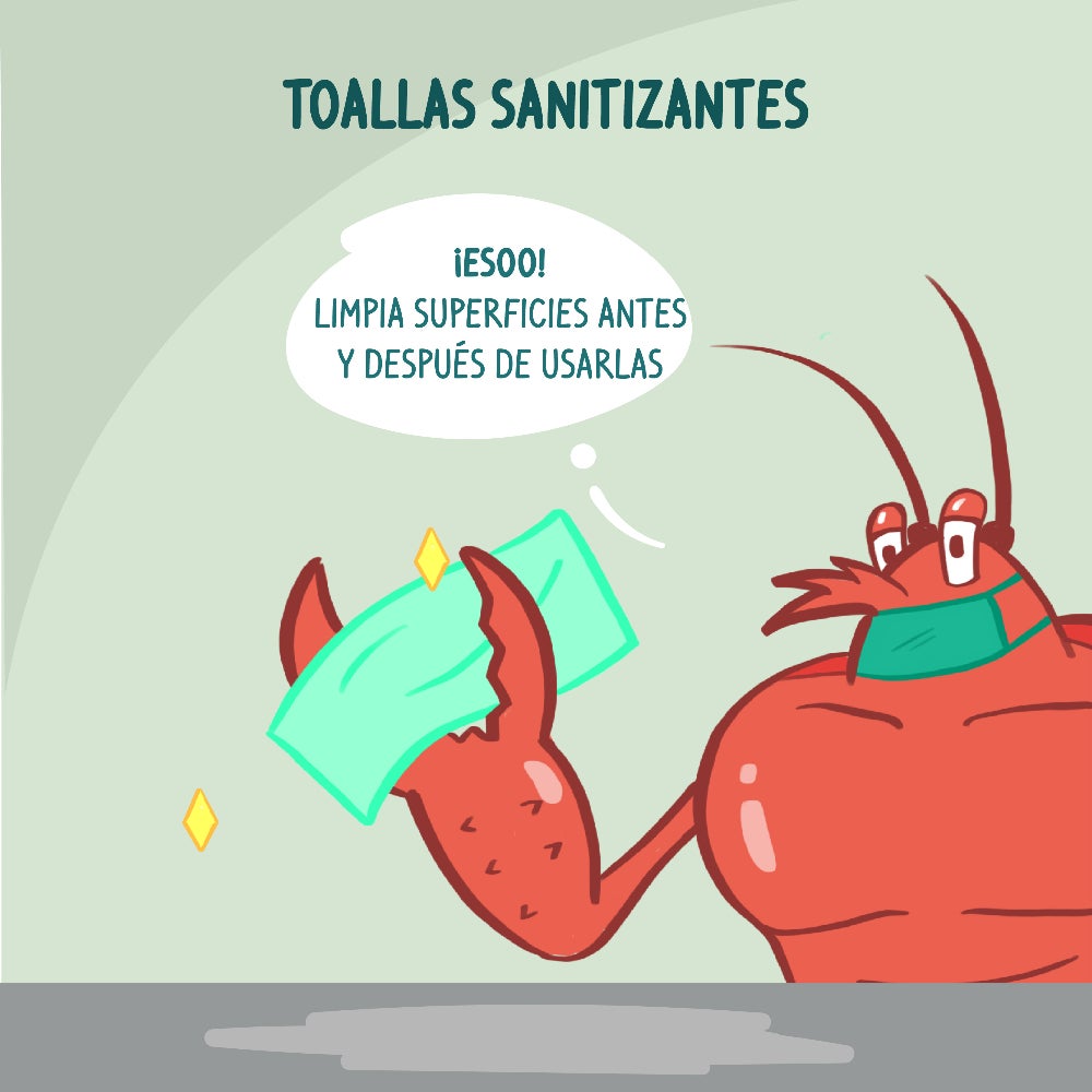 Toallas sanitizantes