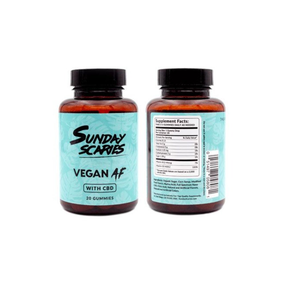 Sunday Scaries Vegan AF CBD Gummies
