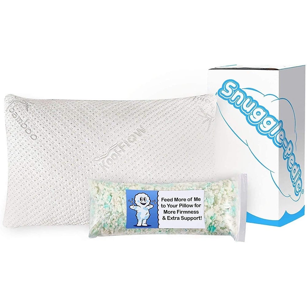 Best Memory Foam: Snuggle-Pedic Deluxe Adjustable Pillow ($50)