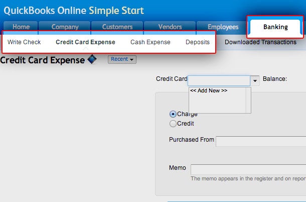 how to enter expenses in quickbooks 2013