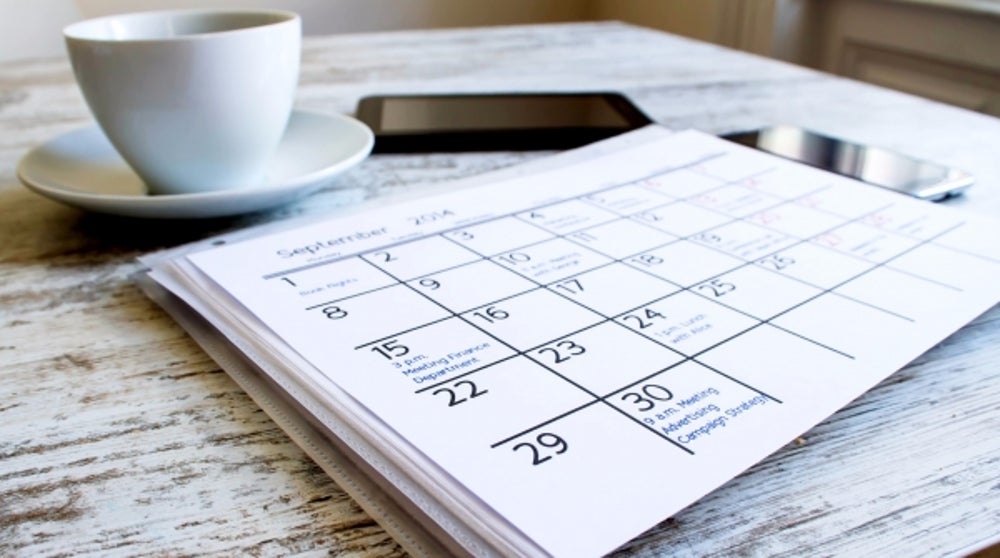 3. Scheduling all meetings for one day of the week.