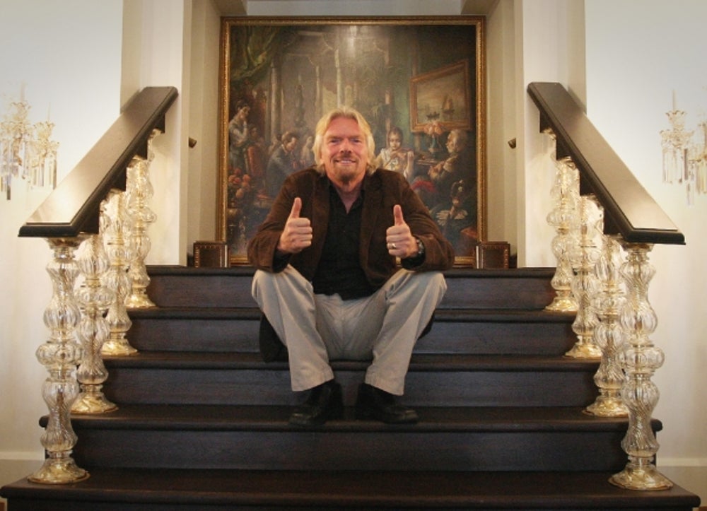 Richard Branson: Remember to be positive.