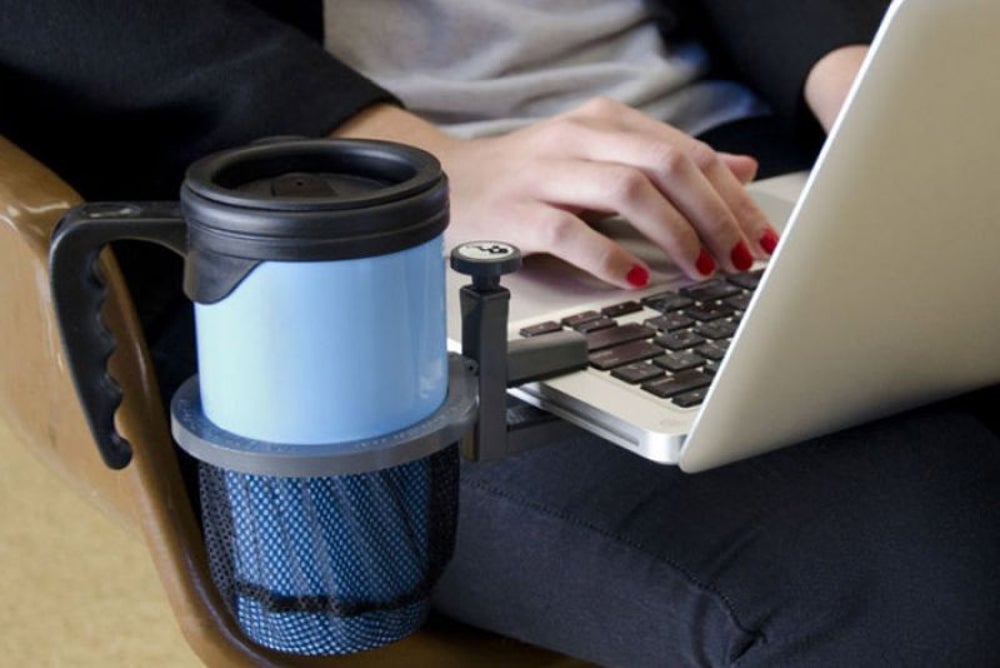1. Laptop beverage holder