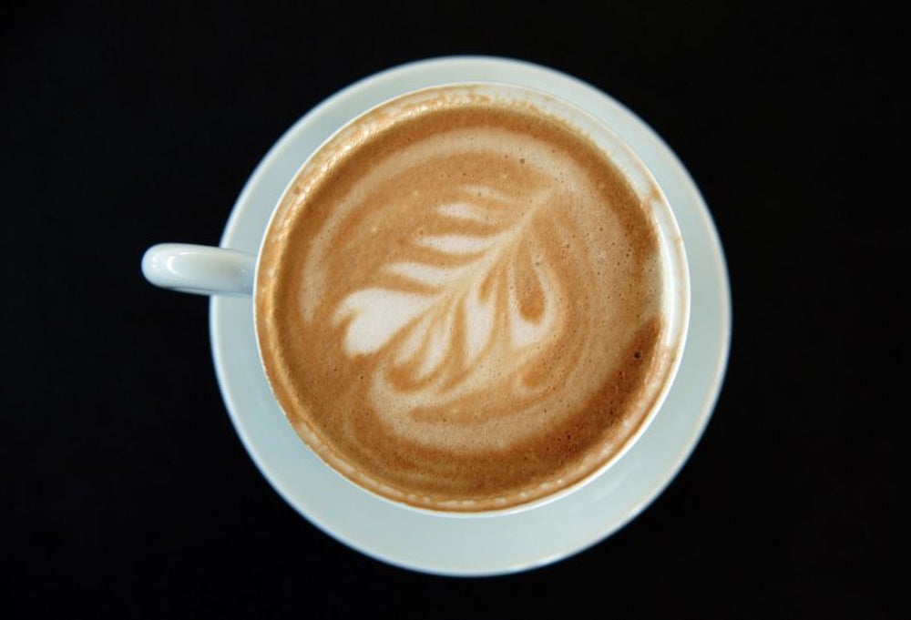 Drink coffee.