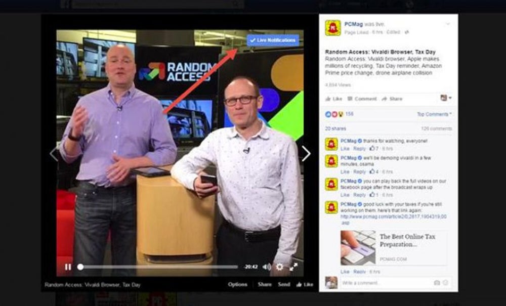 Mute Facebook Live Notifications