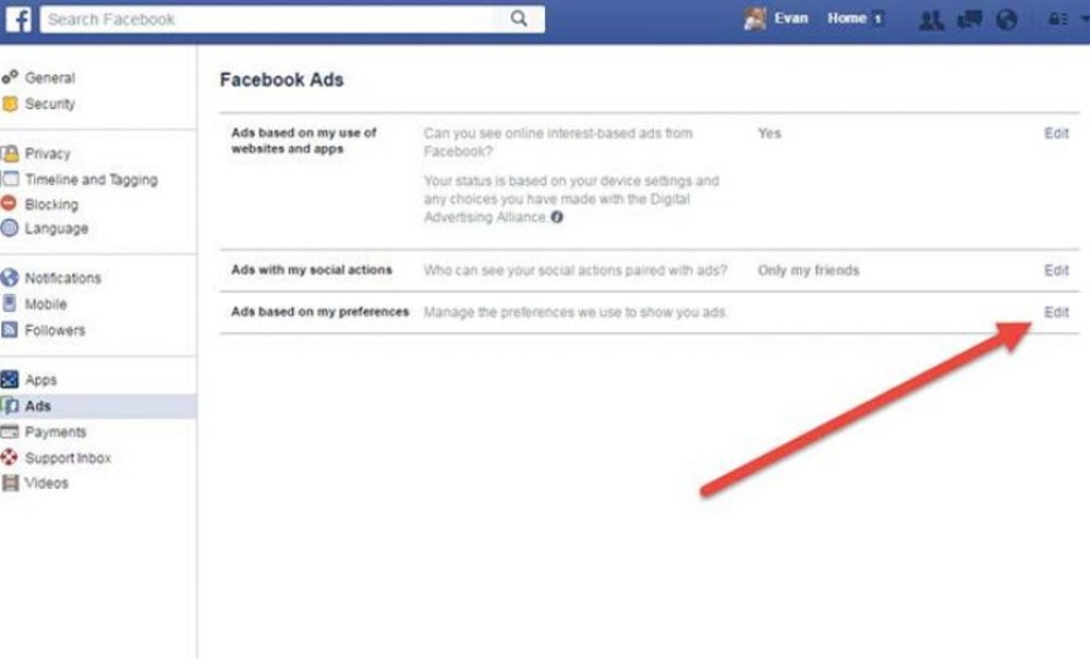 Edit Your Ad Preferences