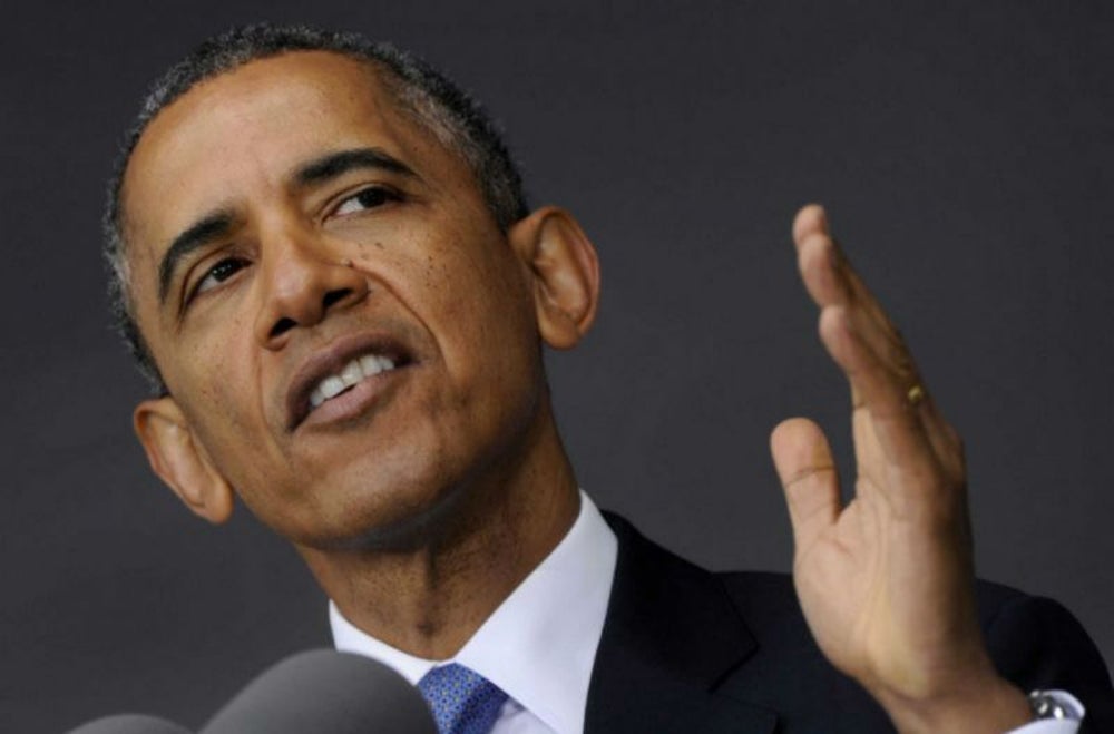 1. El presidente Barack Obama servía helado