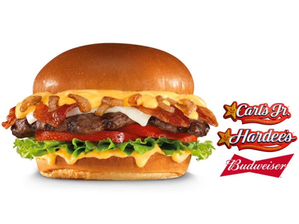 Carl’s Jr. and Hardee’s Budweiser beer cheese bacon burger