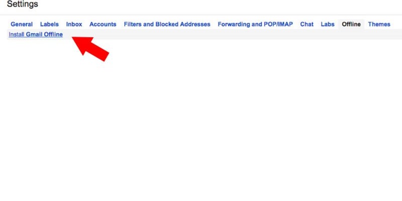 Check your Gmail -- offline.
