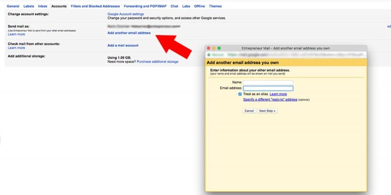 Send emails from different addresses.
