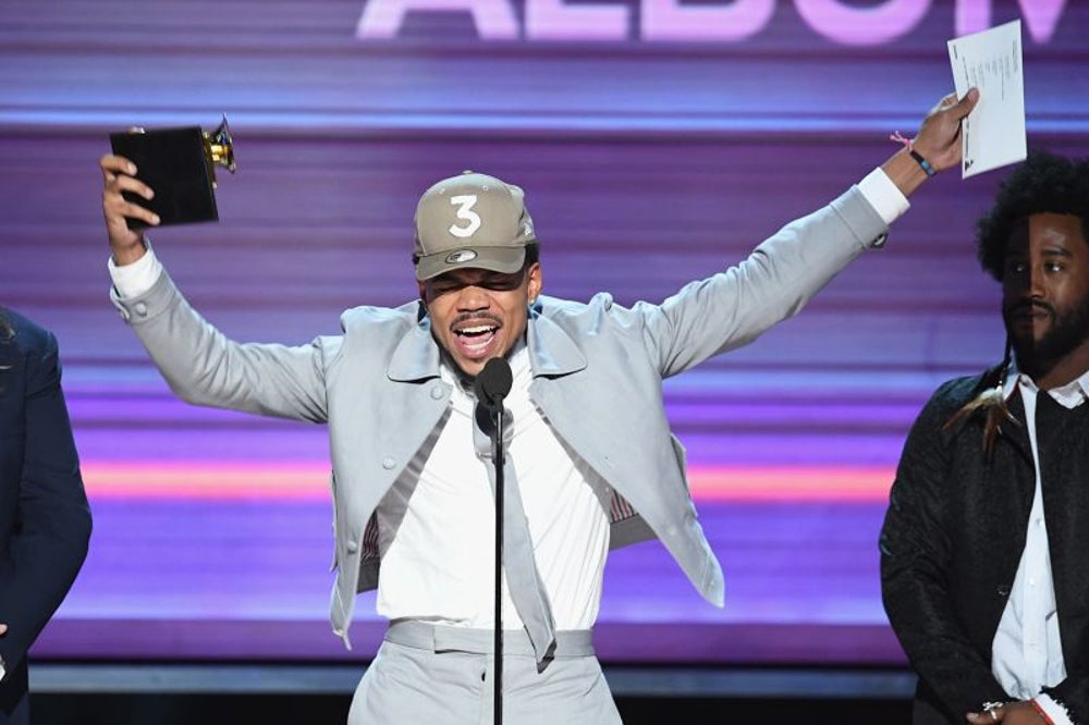 A 23-year-old rapper with no record label and a streaming-only album won three Grammy awards.