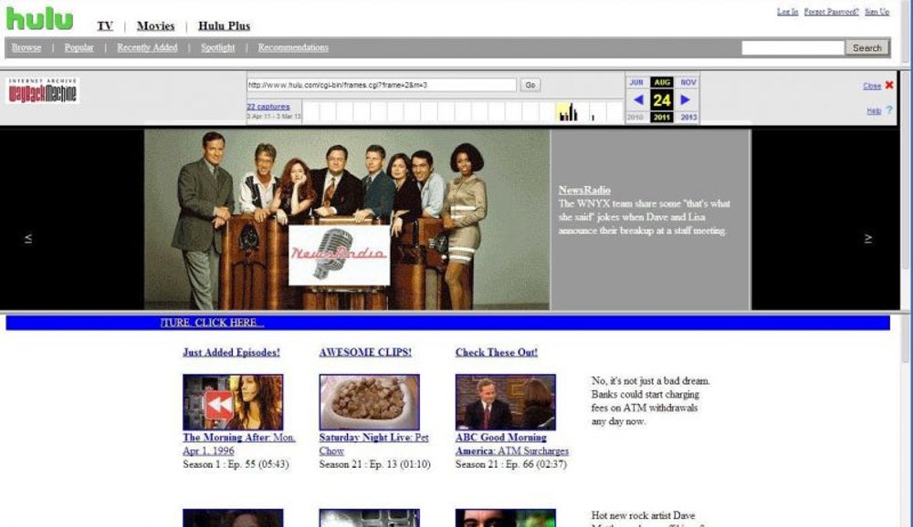 The Hulu of 1996 (in 2011)