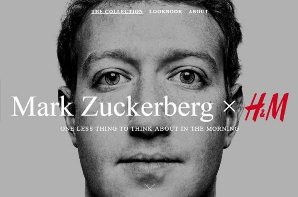 H&M's Mark Zuckerberg Collection (2016)