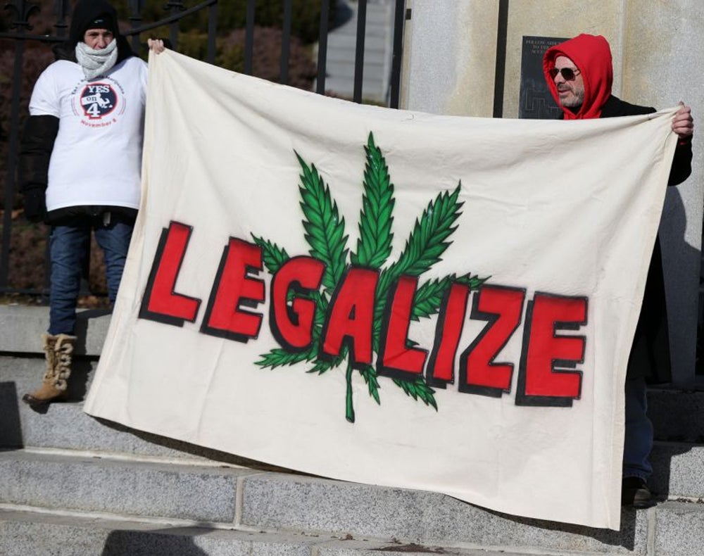 Four states legalize recreational marijuana in 2016.