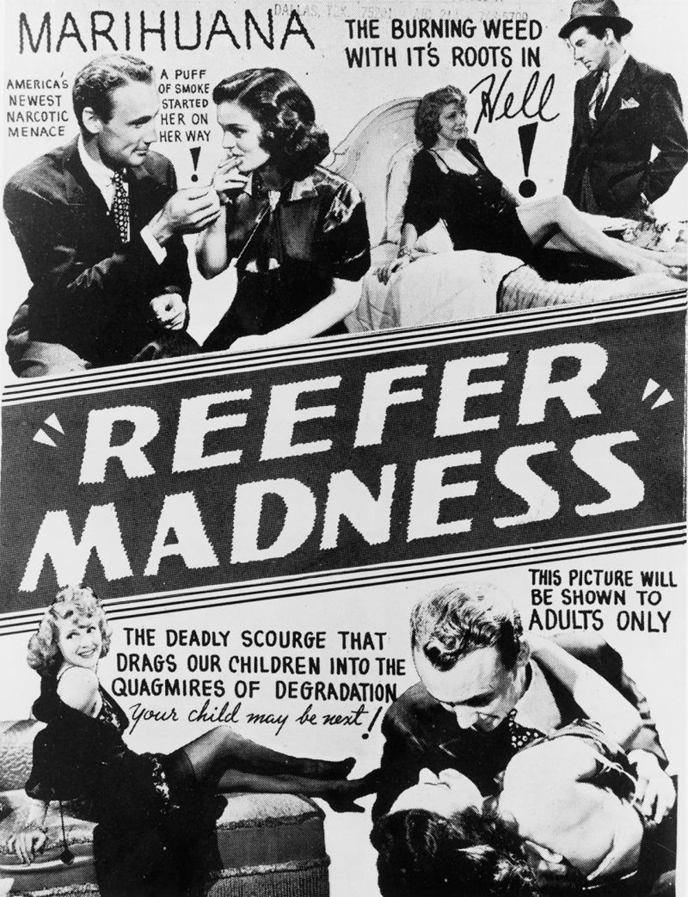 'Reefer Madness' debuts in 1936.