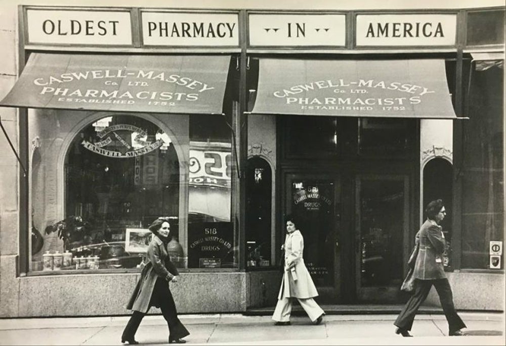 Apothecary: Caswell-Massey founded in 1752