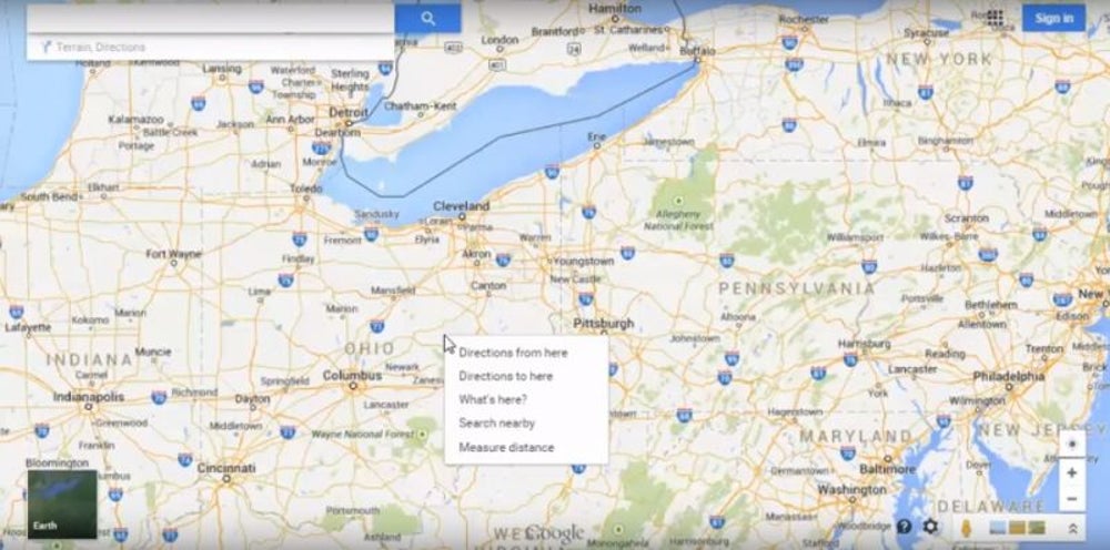 Find directions with a single click.