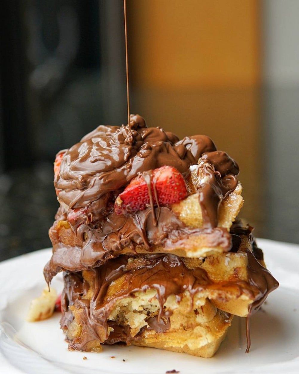 'Nutella waffle stack'