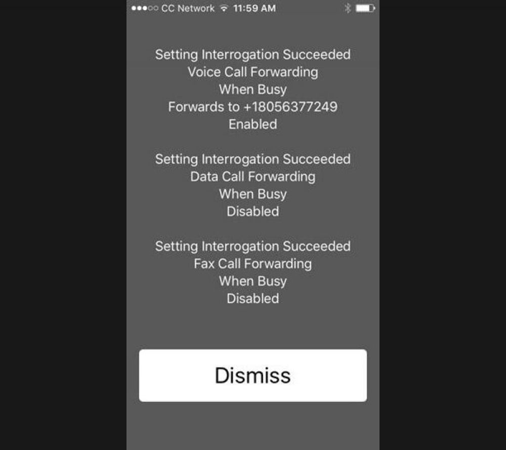Check your call forwarding: *#67#