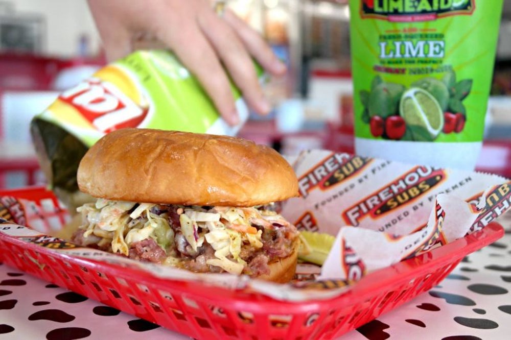 The cheapest Subway costs 1.18 of the cheapest Firehouse Subs.