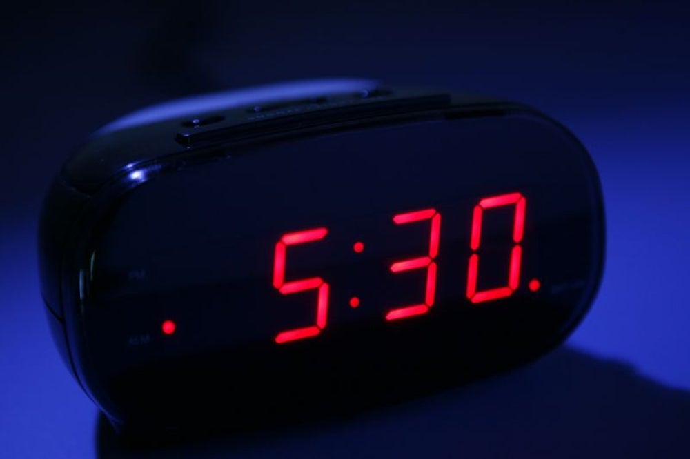 Immediately unplug your hotel room alarm clock.