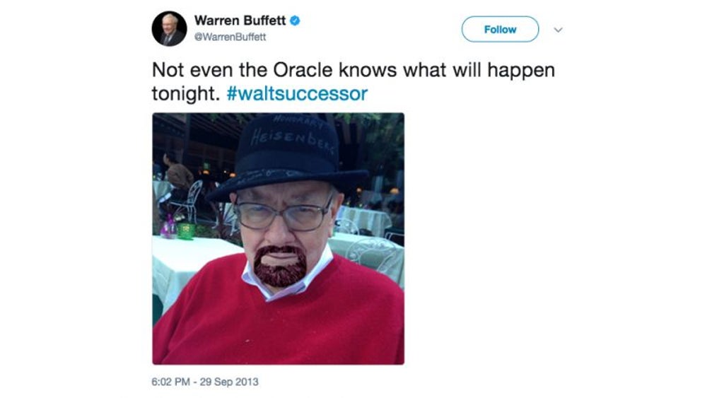He’s a fan of "Breaking Bad."