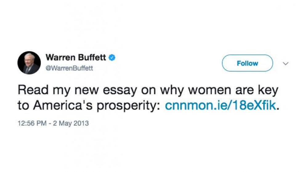 He’s an advocate for women.