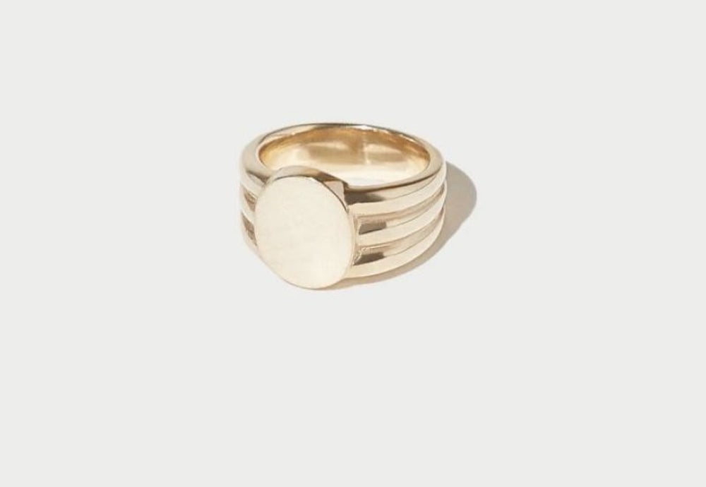 Stacked Signet Ring