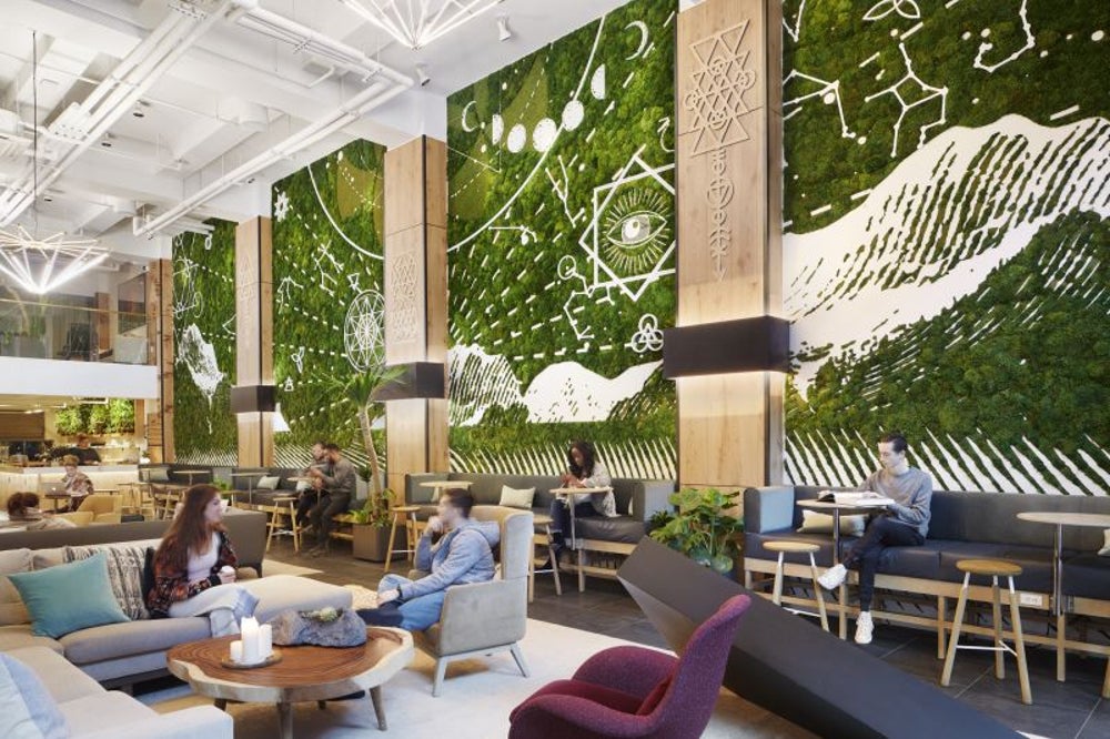 A plant-filled space