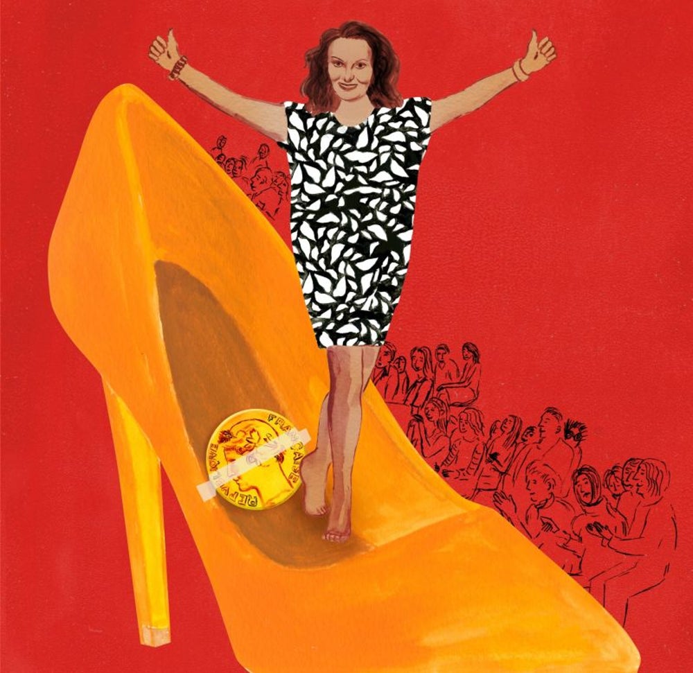 Diane von Furstenberg has a lucky shoe coin.