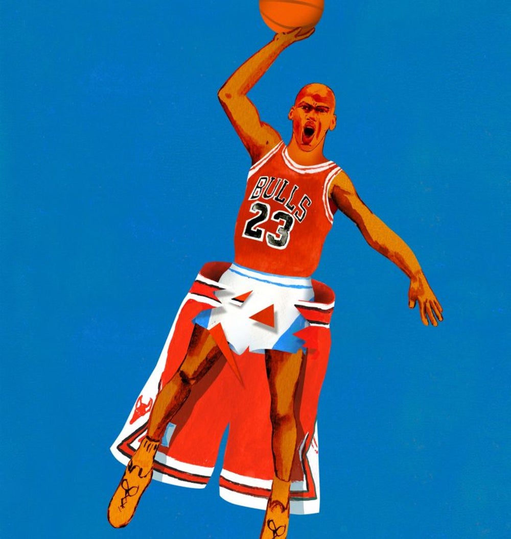 Michael Jordan wore shorts under his shorts.