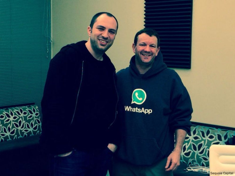 WhatsApp's founders - Jan Koum and Brian Acton