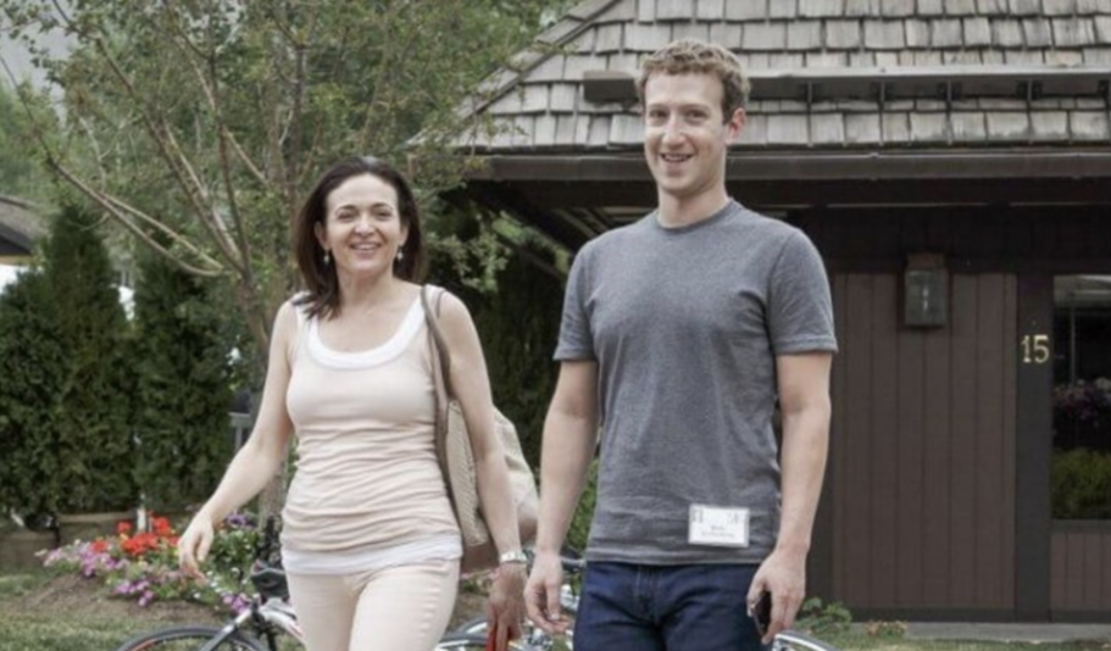 14. Jerry Sandberg y Mark Zuckerberg: Facebook