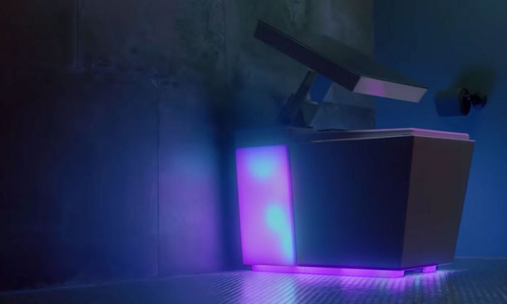 An Alexa-enabled, music-playing smart toilet.