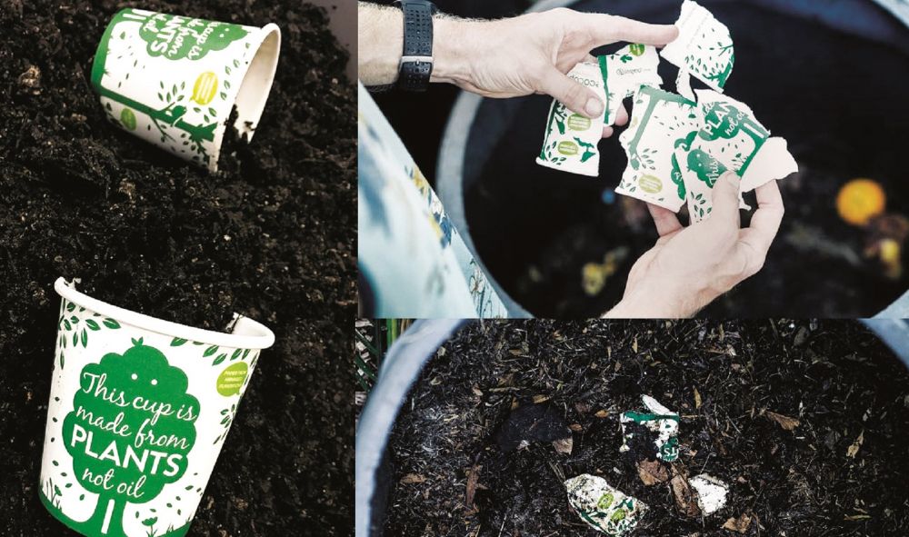 Tableware that turns into soil