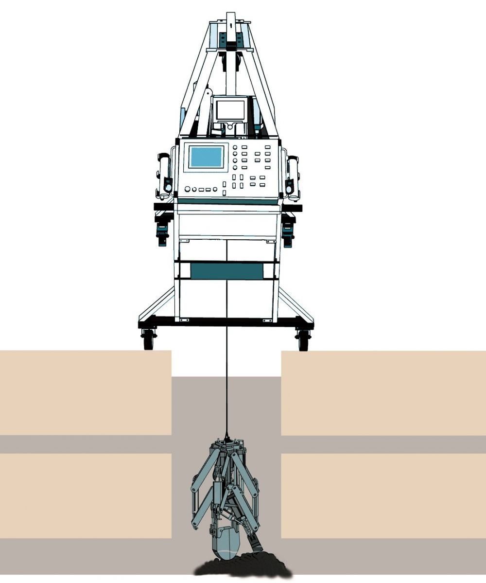 Robotic scavenger scoops out manual woes