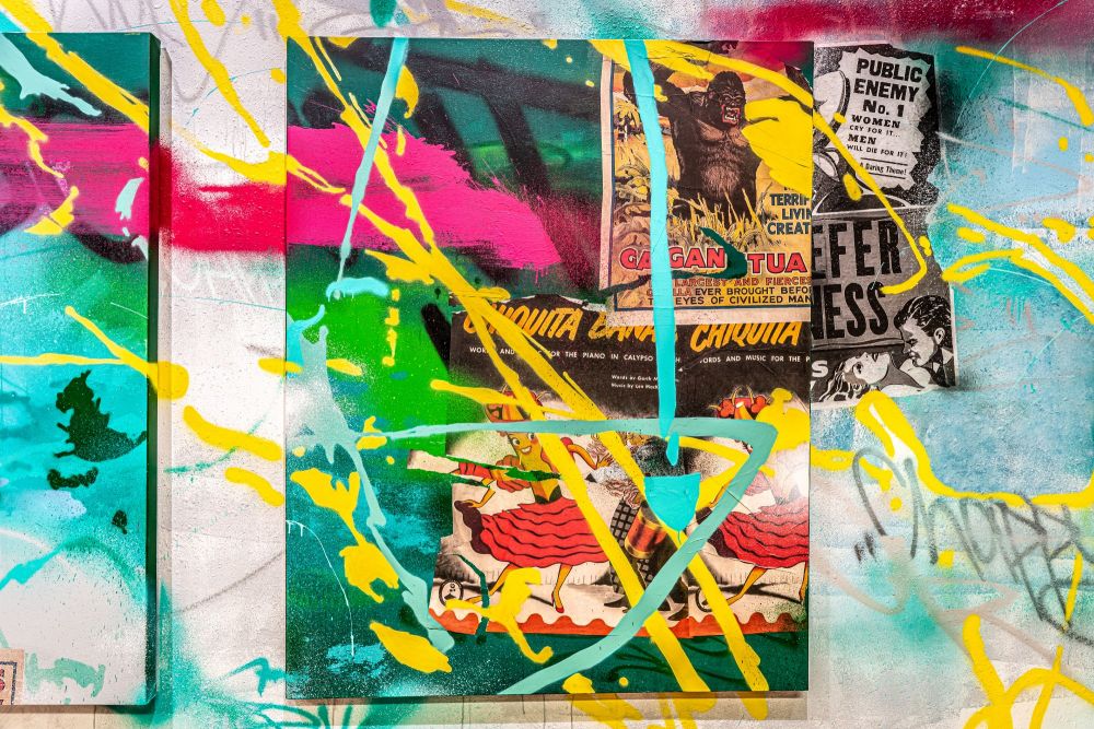 Valentino Mikalef pieces bleed off the walls