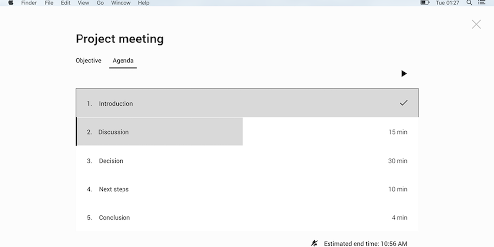 Pinstriped Meeting Tool