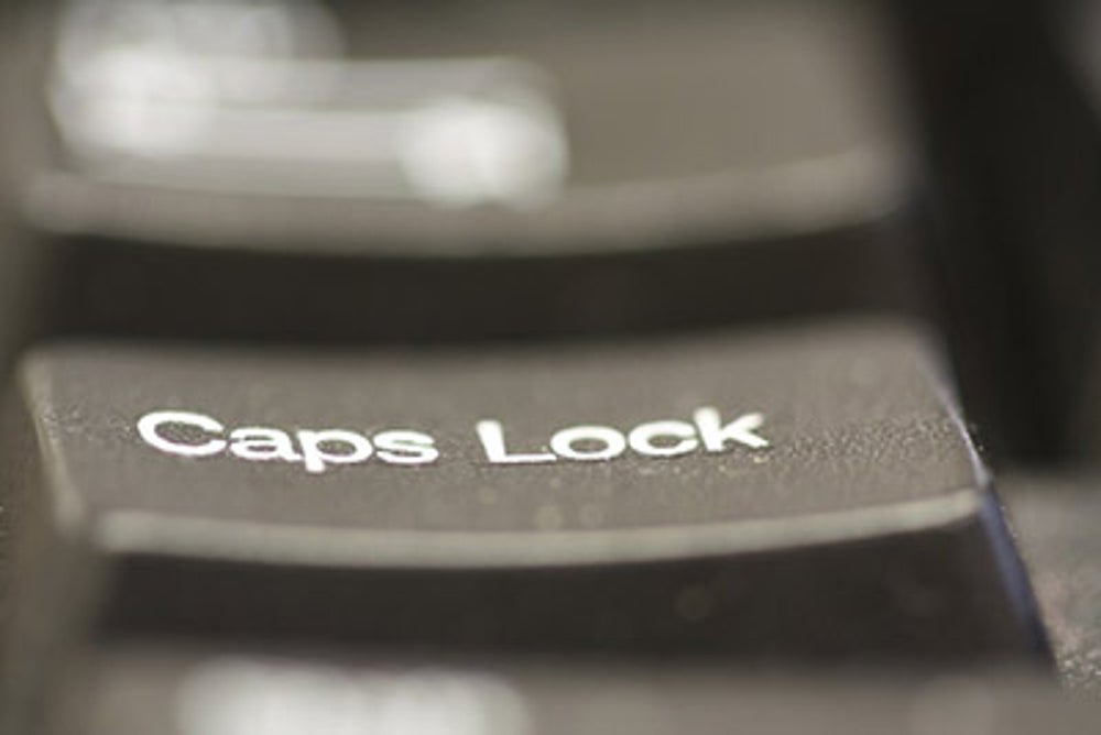 Caps Lock has a mind of its own.