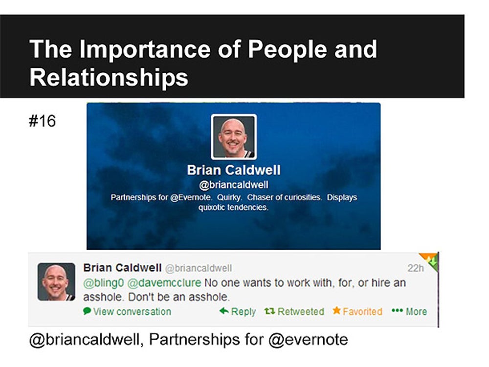 Brian Caldwell, Partnerships for Evernote