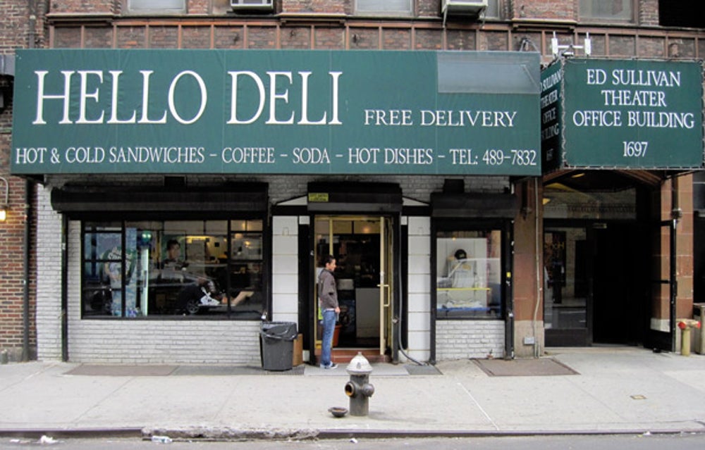 'The Late Show with David Letterman': Hello Deli