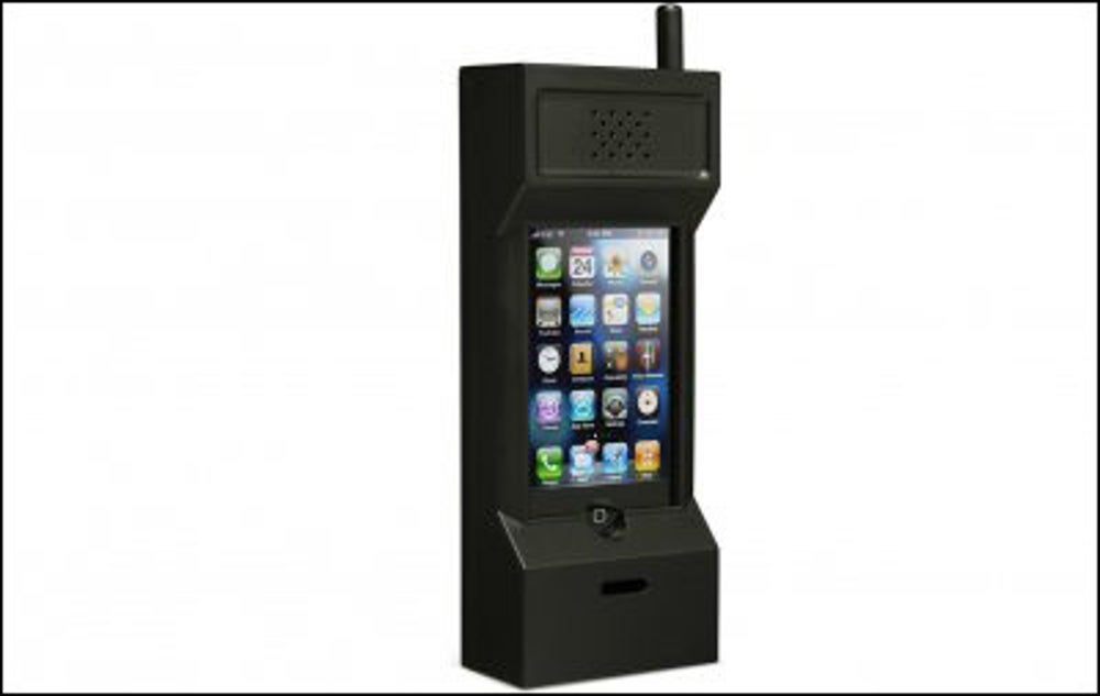 An old-school brick phone case for iPhone