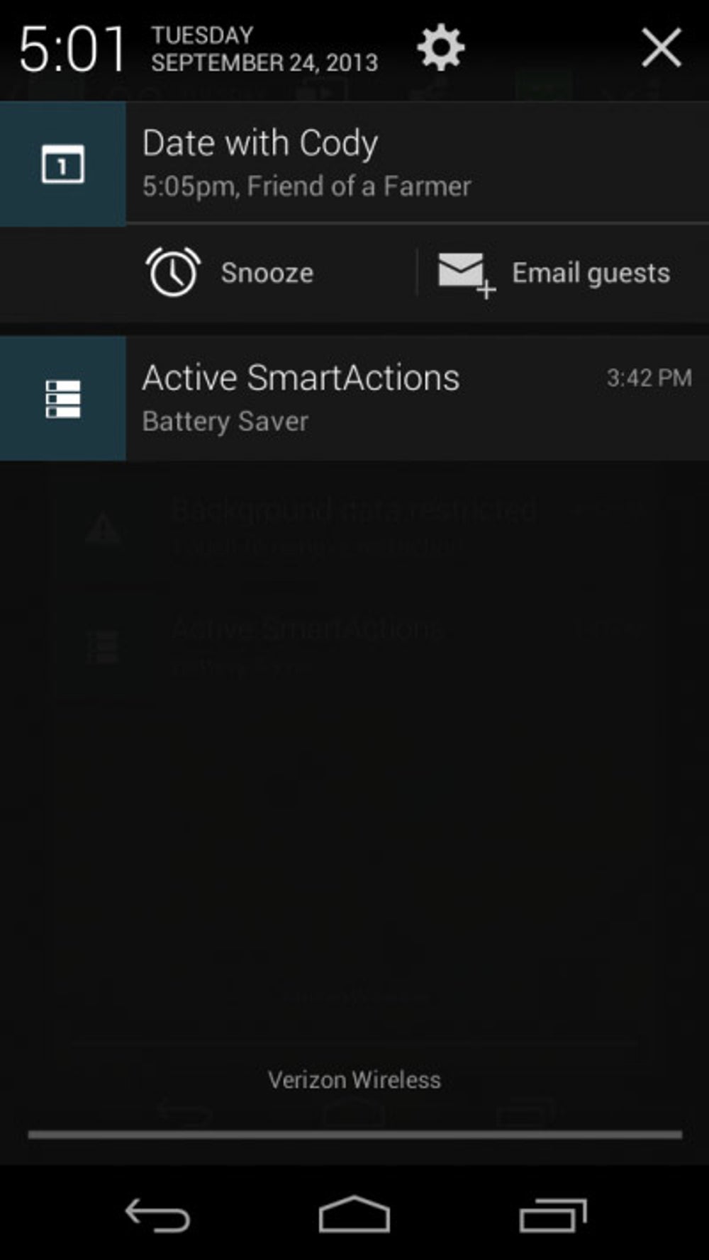 Better notifications bar