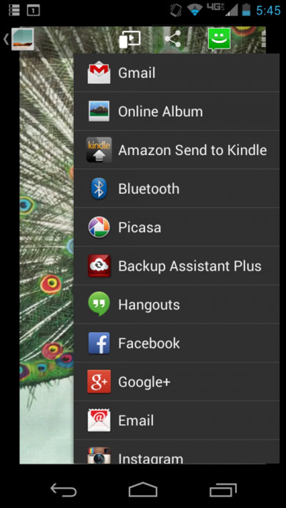 Endless sharing options