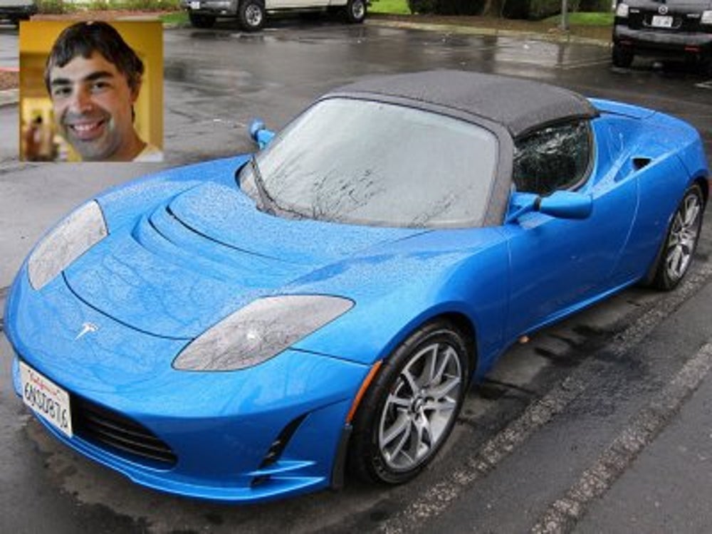 Larry Page also likes to roll around in a Tesla