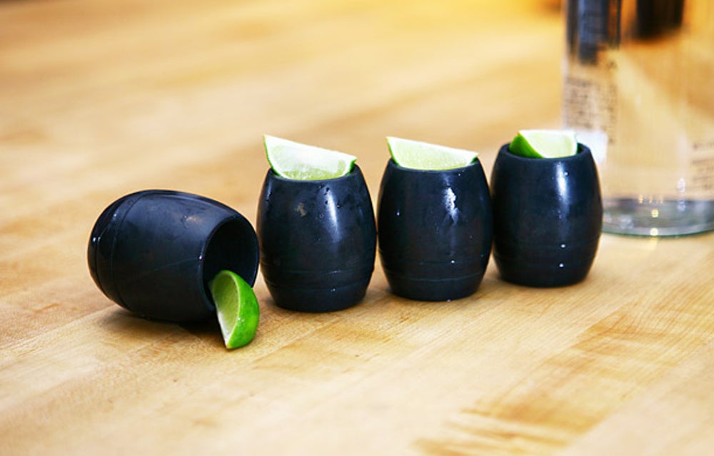 Shot glasses made of soapstone
